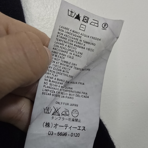 Max Mara Made in Italy Wool Cashmere Black Sweater Vest soft Neutral Quiet luxur - Picture 9 of 9